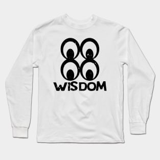 Sankofa Adinkra Symbol "Wisdom" Black. Long Sleeve T-Shirt